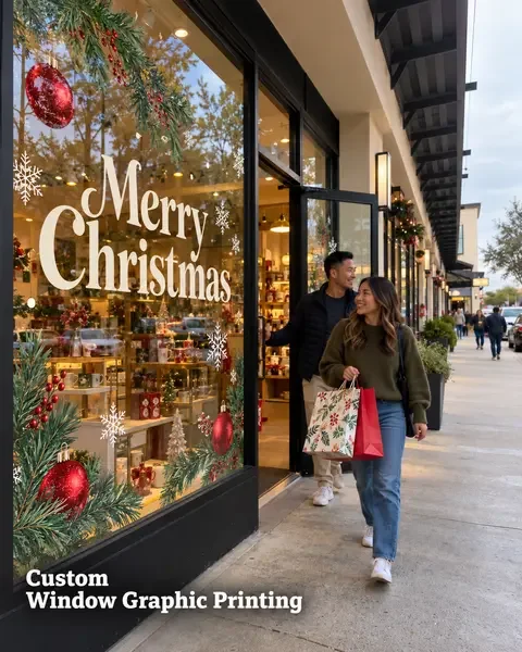 Window Graphic · Houston neighborhood lifestyle printing idea