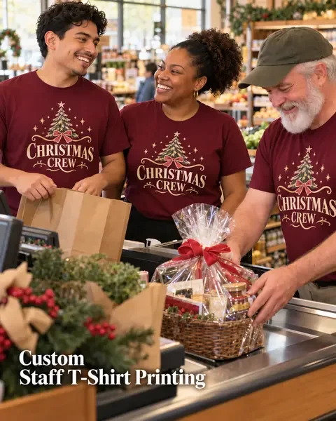 Staff T-Shirt · Retail & events lifestyle printing idea