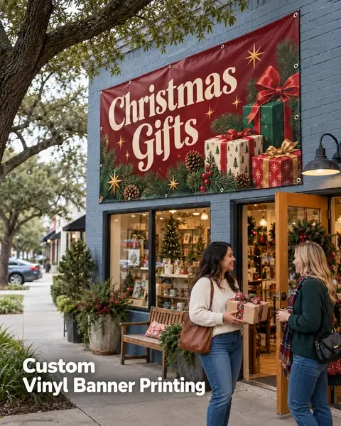 Vinyl Banner · Neighborhood favorites lifestyle printing idea