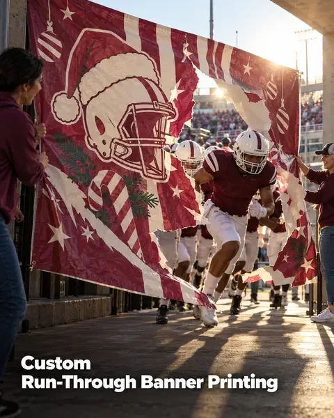 Run-Through Banner · School spirit lifestyle printing idea