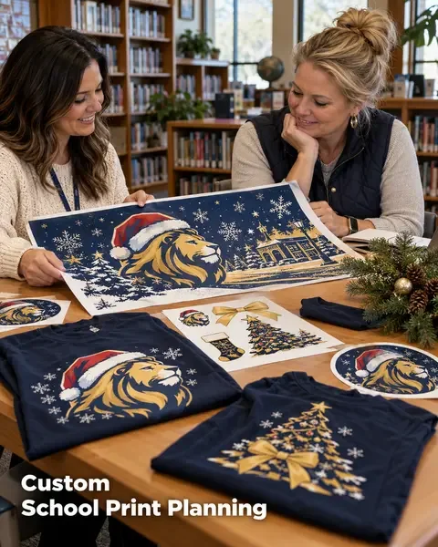 School Print Planning · School spirit lifestyle printing idea