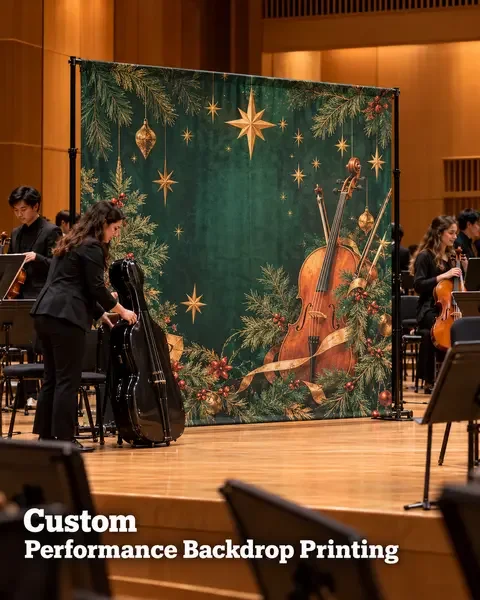 Performance Backdrop · Team celebration lifestyle printing idea