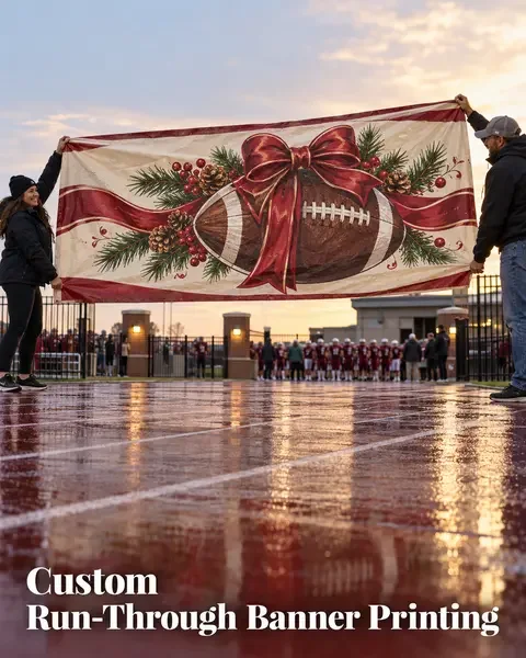 Run-Through Banner · Game day lifestyle printing idea