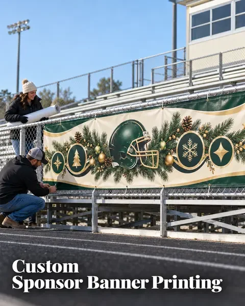 Sponsor Banner · Game day lifestyle printing idea